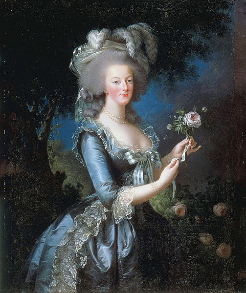 Moving towards enlightenment: Marie Antoinette portrayed by Vigée-Lebrun, her other favourite image-maker, along with Bertin, in 1783. Image source: Wikipedia