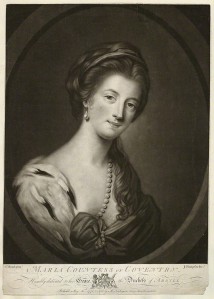 NPG D34186; Maria (Gunning), Countess of Coventry by John Finlayson, after  Katharine Read